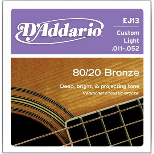 DADDARIO Senar Gitar Bronze Acoustic Guitar Strings EJ-13